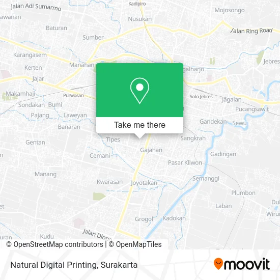 Natural Digital Printing map