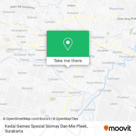 Kedai Gemes Spesial Siomay Dan Mie Pleek map