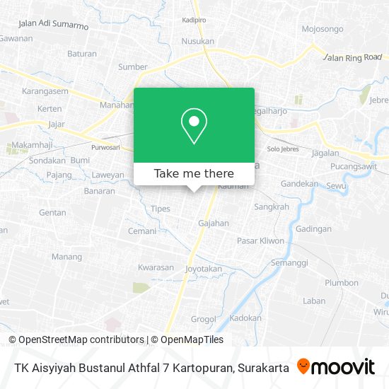 TK Aisyiyah Bustanul Athfal 7 Kartopuran map