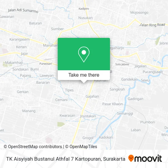 TK Aisyiyah Bustanul Athfal 7 Kartopuran map