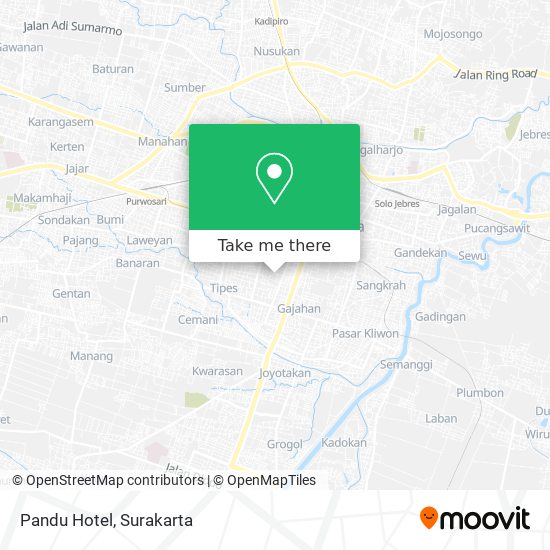 Pandu Hotel map