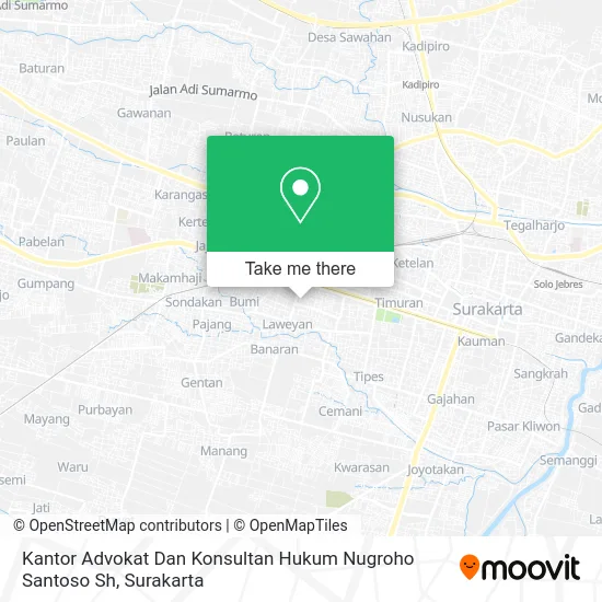 Kantor Advokat Dan Konsultan Hukum Nugroho Santoso Sh map