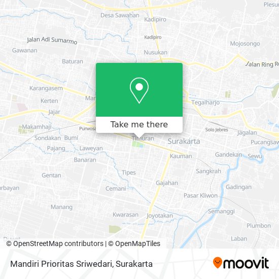 Mandiri Prioritas Sriwedari map