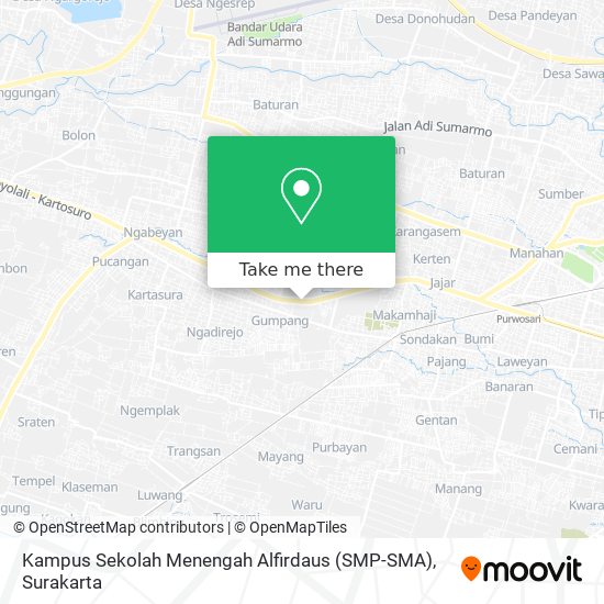 Kampus Sekolah Menengah Alfirdaus (SMP-SMA) map