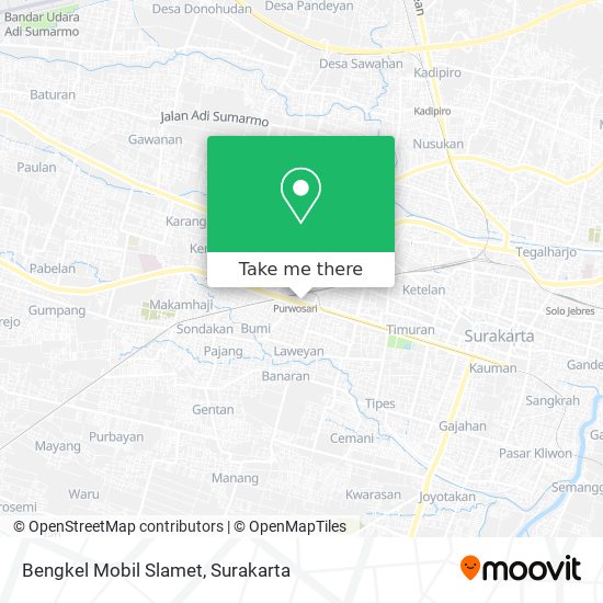 Bengkel Mobil Slamet map
