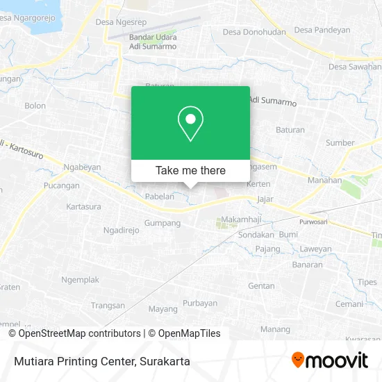 Mutiara Printing Center map