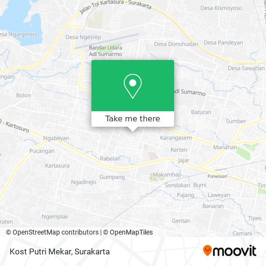 Kost Putri Mekar map