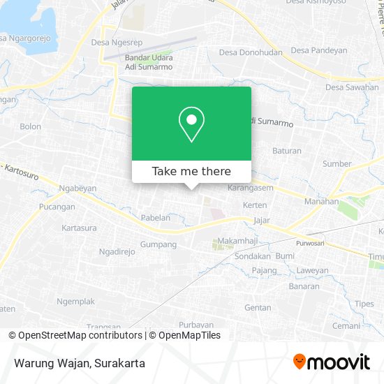 Warung Wajan map