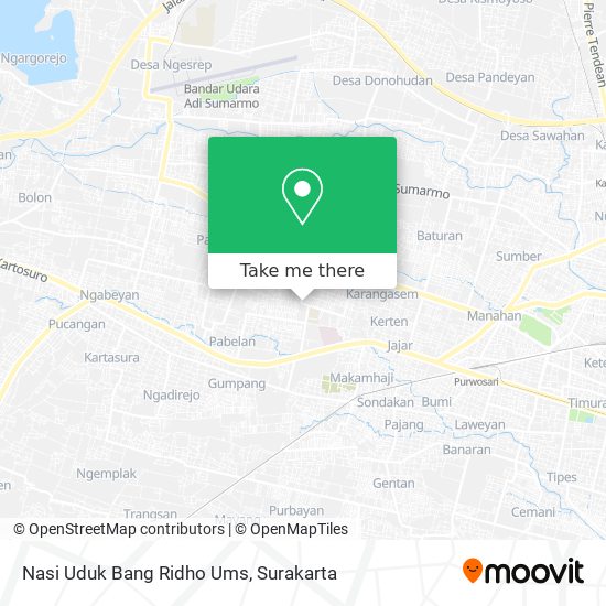 Nasi Uduk Bang Ridho Ums map
