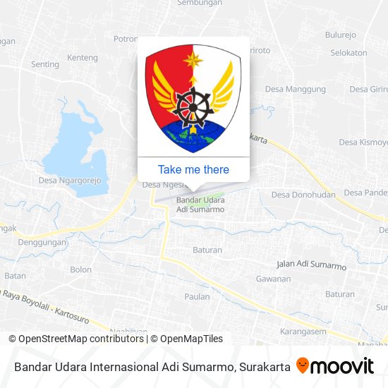Bandar Udara Internasional Adi Sumarmo map