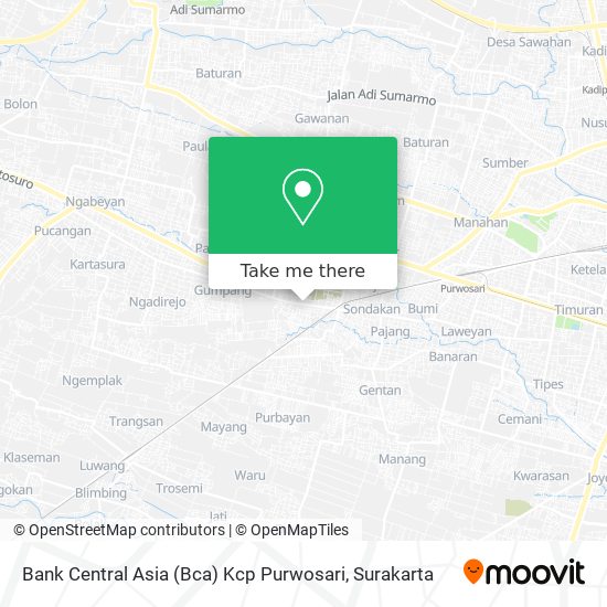 Bank Central Asia (Bca) Kcp Purwosari map