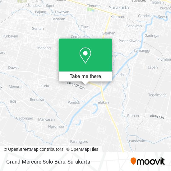 Grand Mercure Solo Baru map