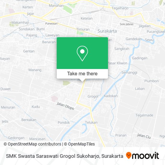 SMK Swasta Saraswati Grogol Sukoharjo map