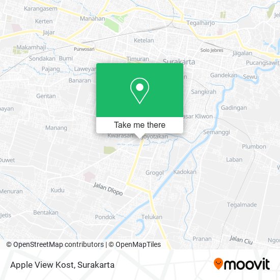 Apple View Kost map