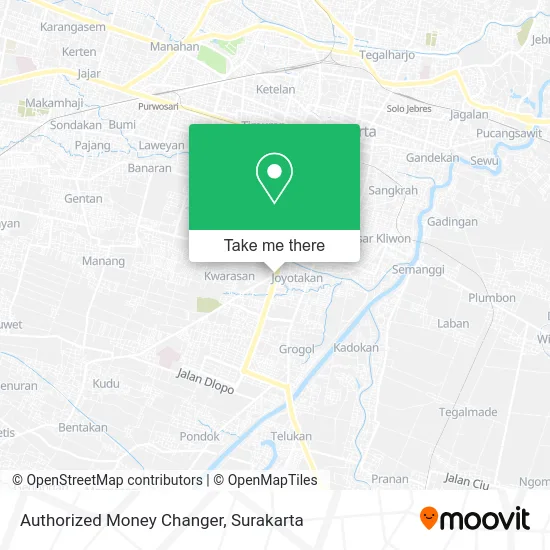 Authorized Money Changer map