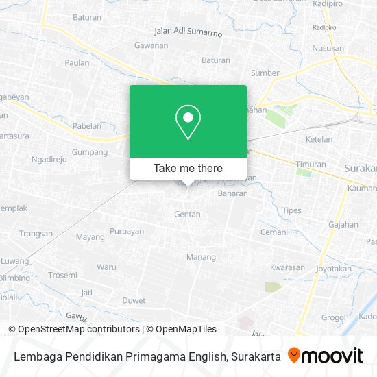 Lembaga Pendidikan Primagama English map