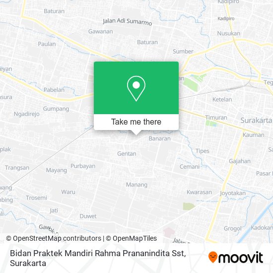 Bidan Praktek Mandiri Rahma Prananindita Sst map