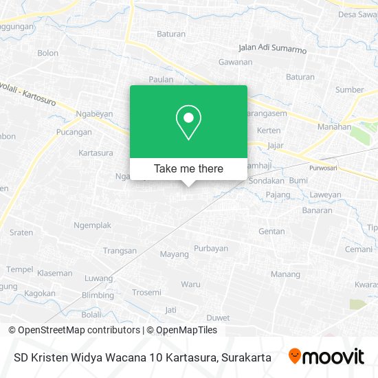 SD Kristen Widya Wacana 10 Kartasura map