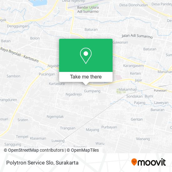 Polytron Service Slo map