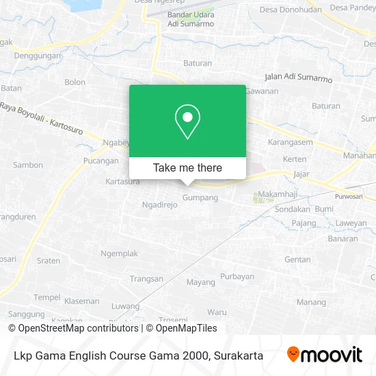 Lkp Gama English Course Gama 2000 map