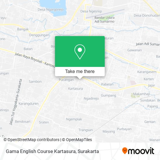 Gama English Course Kartasura map