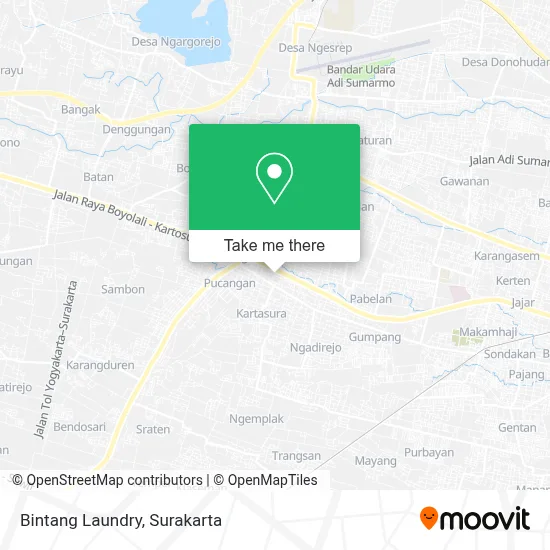 Bintang Laundry map