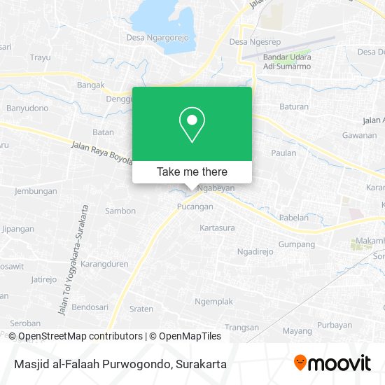 Masjid al-Falaah Purwogondo map