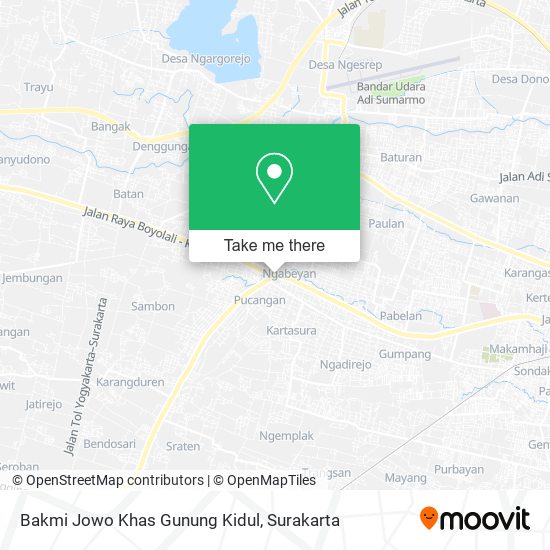 Bakmi Jowo Khas Gunung Kidul map