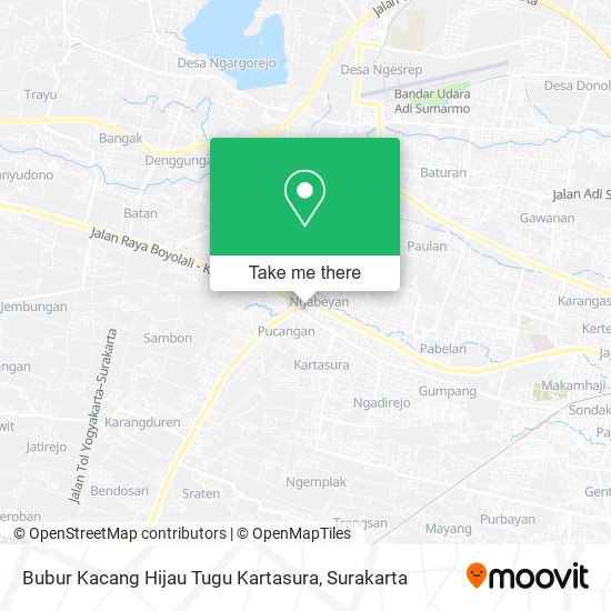 Bubur Kacang Hijau Tugu Kartasura map