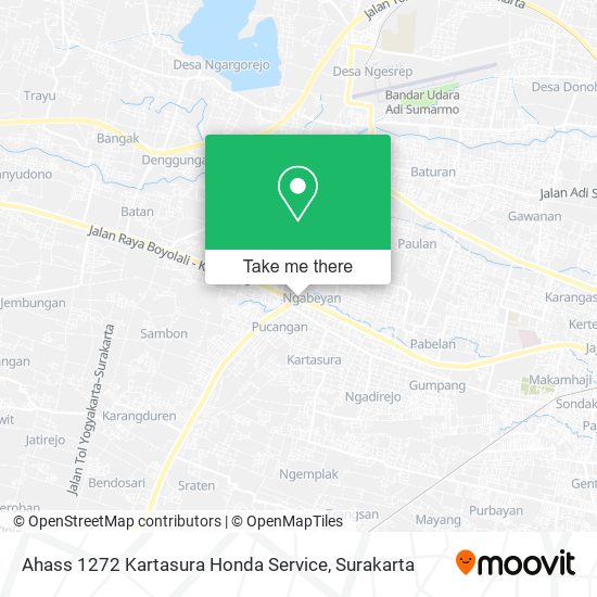 Ahass 1272 Kartasura Honda Service map