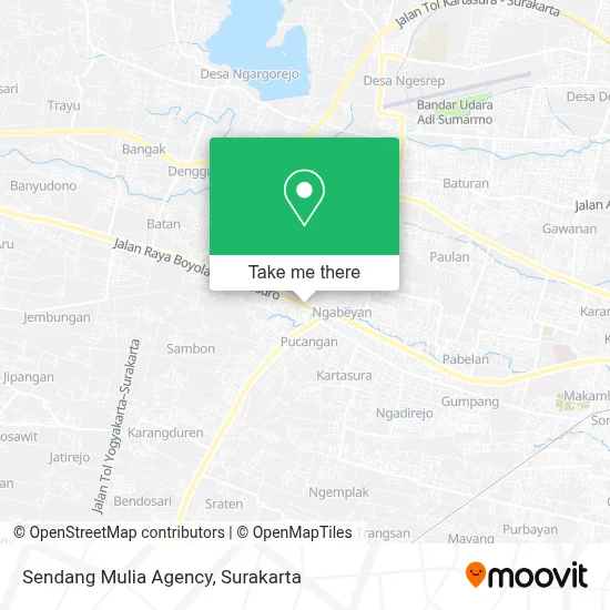 Sendang Mulia Agency map
