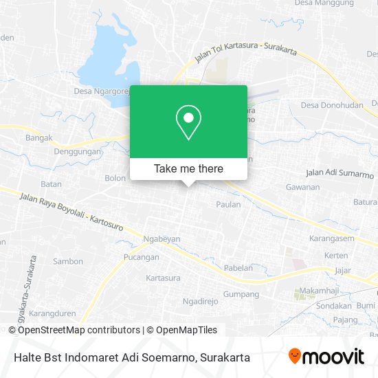 Halte Bst Indomaret Adi Soemarno map