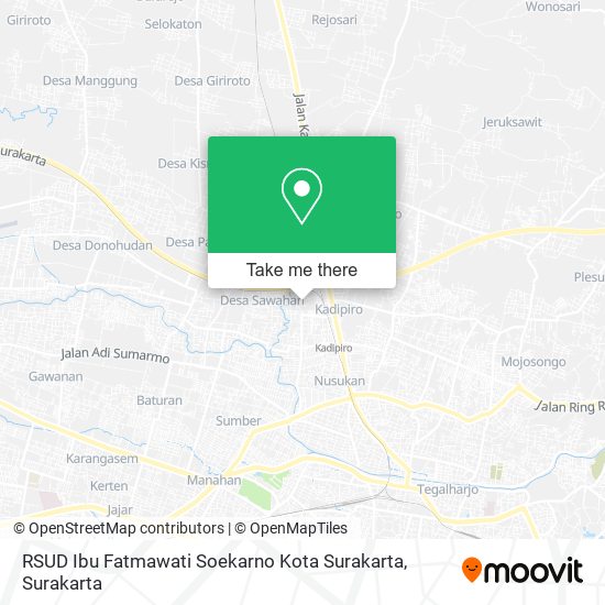 RSUD Ibu Fatmawati Soekarno Kota Surakarta map