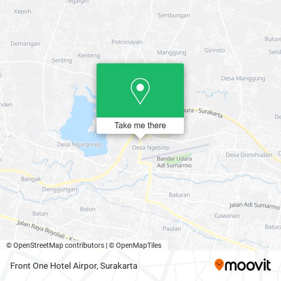 Front One Hotel Airpor map