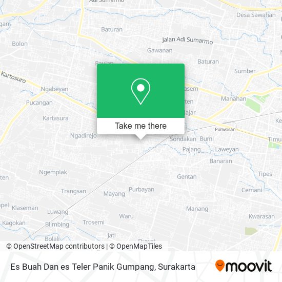 Es Buah Dan es Teler Panik Gumpang map