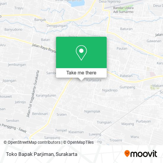 Toko Bapak Parjiman map