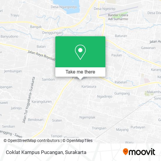 Coklat Kampus Pucangan map