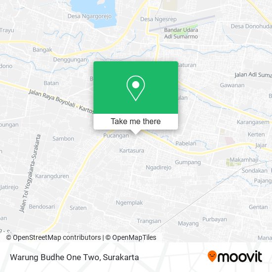 Warung Budhe One Two map