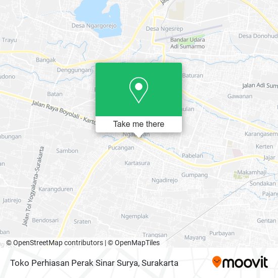 Toko Perhiasan Perak Sinar Surya map