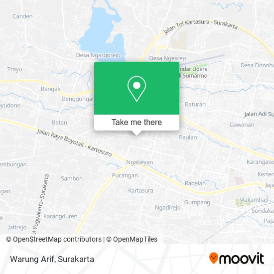 Warung Arif map