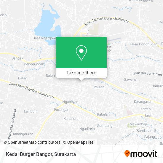 Kedai Burger Bangor map