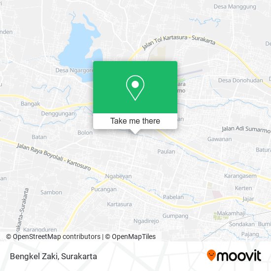 Bengkel Zaki map