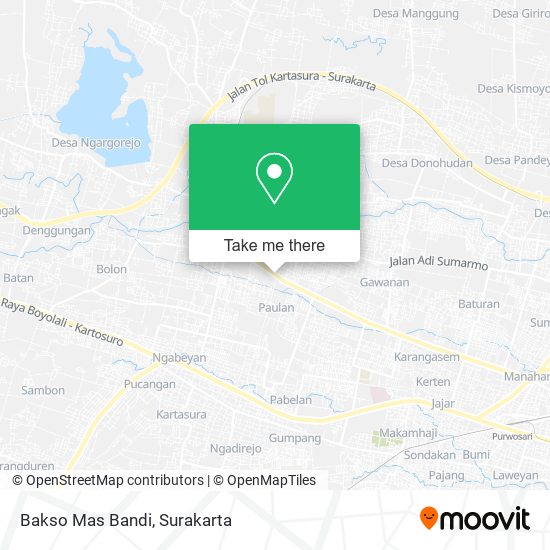 Bakso Mas Bandi map