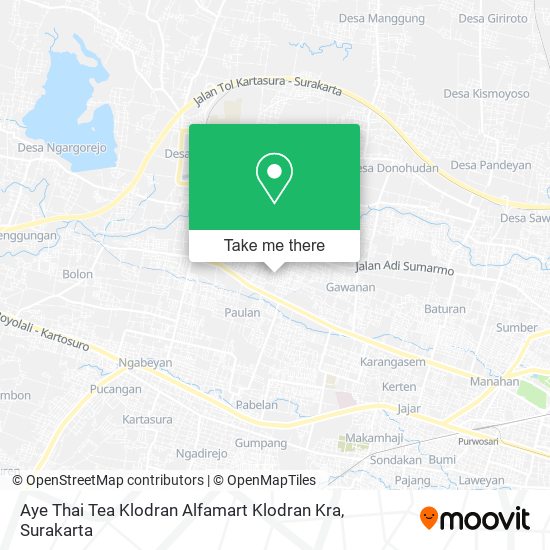 Aye Thai Tea Klodran Alfamart Klodran Kra map