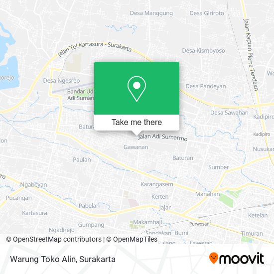 Warung Toko Alin map