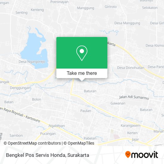 Bengkel Pos Servis Honda map