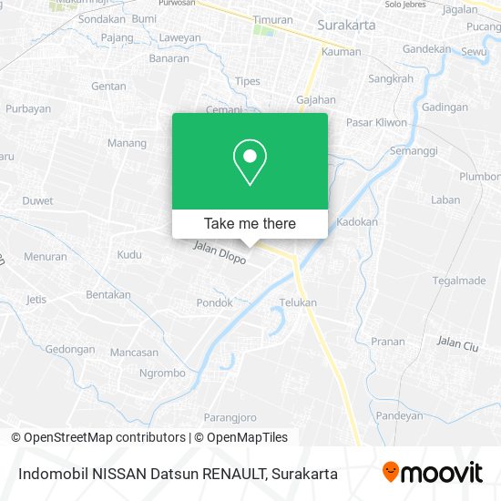 Indomobil NISSAN Datsun RENAULT map