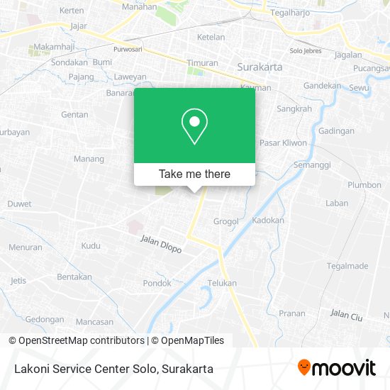 Lakoni Service Center Solo map