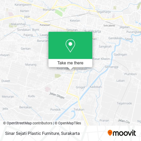 Sinar Sejati Plastic Furniture map