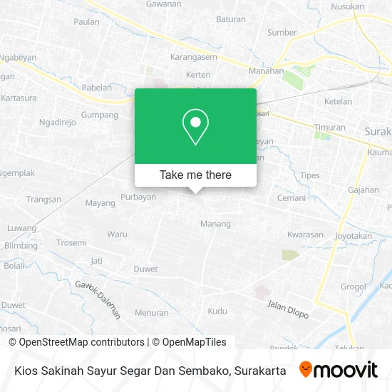Kios Sakinah Sayur Segar Dan Sembako map